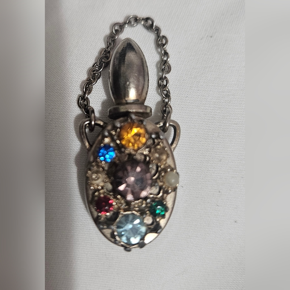Vintage Rhinestone Perfume Bottle